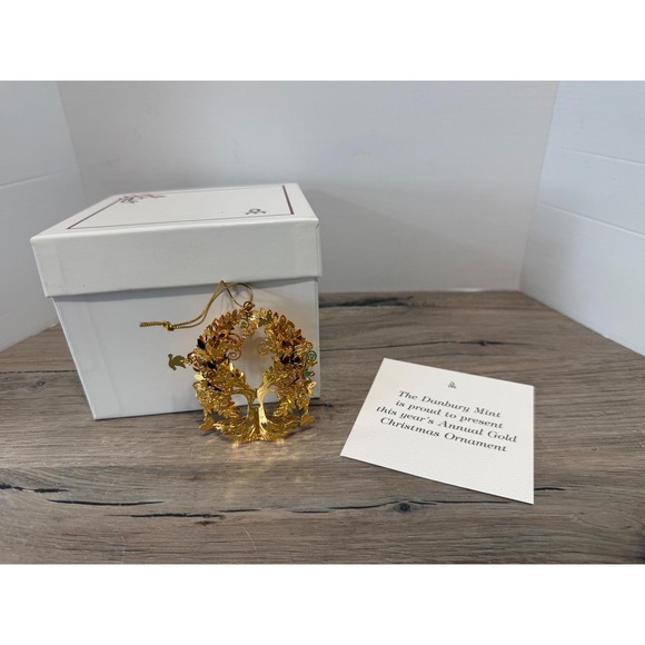 Other - 2017 Tree of Life Danbury Mint Christmas Ornament 23k Gold Plated